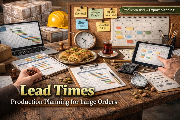 Lead Times: Production Planning for Large Orders Lead Times: Production Planning for Large Orders — Baklava Academy