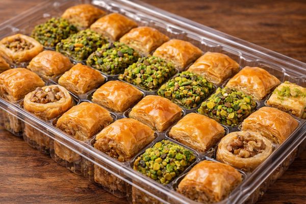 Beschermende binnentrays voor Turkse baklavastukken om beweging tijdens exportverzending te voorkomen